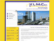 Tablet Screenshot of klmccaulconstruction.com
